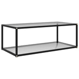 vidaXL Salontafel 60x60x35 cm gehard glas transparant