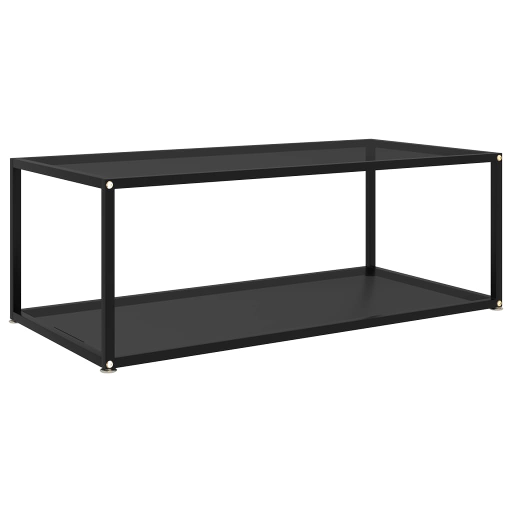 vidaXL Salontafel 60x60x35 cm gehard glas transparant