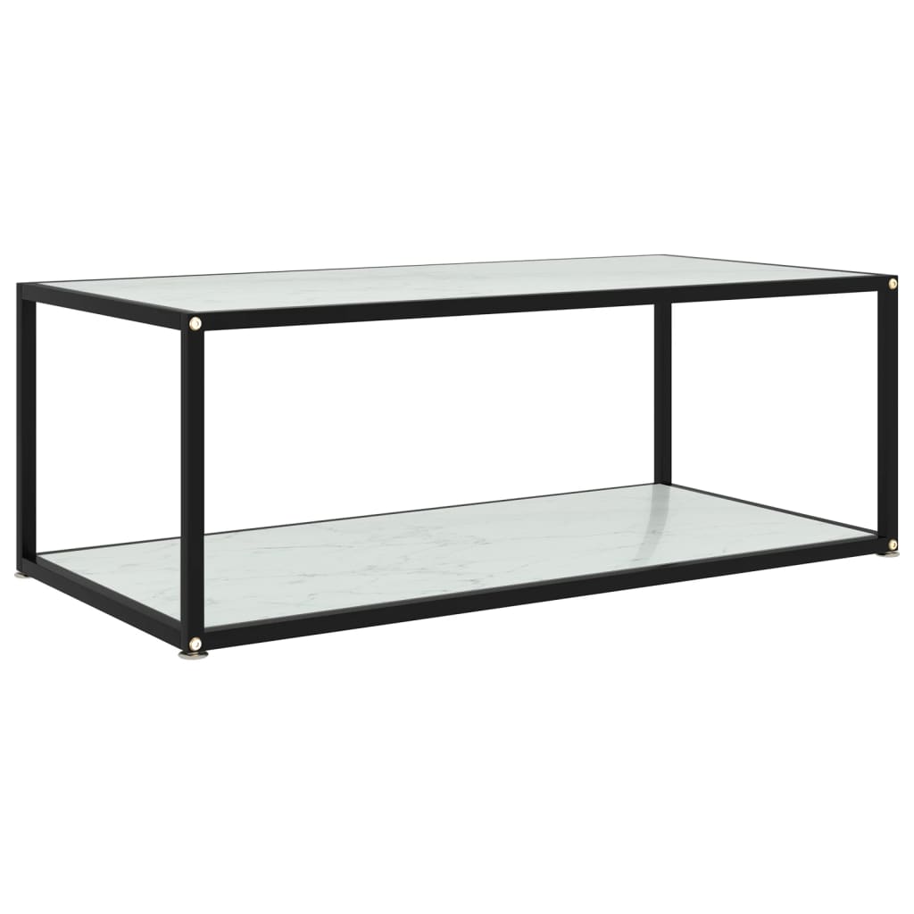 vidaXL Salontafel 60x60x35 cm gehard glas transparant