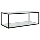 vidaXL Salontafel 60x60x35 cm gehard glas transparant