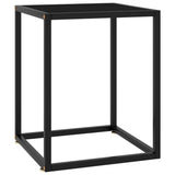vidaXL Salontafel met gehard glas 60x60x35 cm zwart