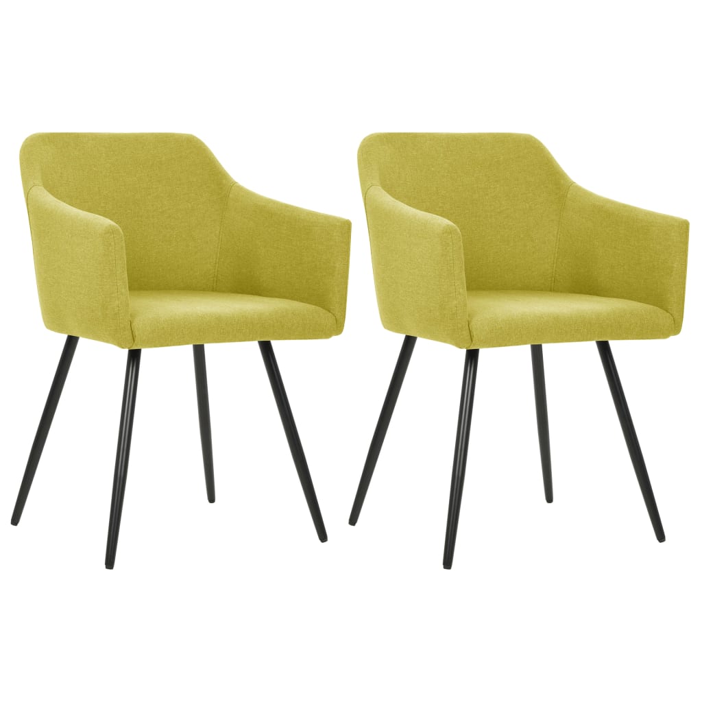 vidaXL Eetkamerstoelen 4 st stof lichtgrijs