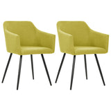 vidaXL Eetkamerstoelen 4 st stof lichtgrijs