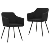 vidaXL Eetkamerstoelen 4 st stof lichtgrijs