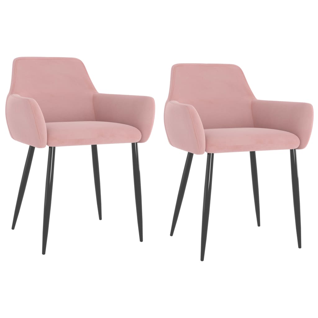 vidaXL Eetkamerstoelen 4 st fluweel donkergrijs