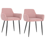vidaXL Eetkamerstoelen 4 st fluweel donkergrijs