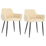 vidaXL Eetkamerstoelen 4 st fluweel donkergrijs