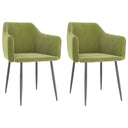 vidaXL Eetkamerstoelen 2 st fluweel donkergrijs