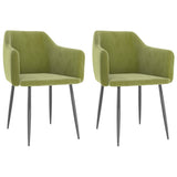 vidaXL Eetkamerstoelen 2 st fluweel donkergrijs