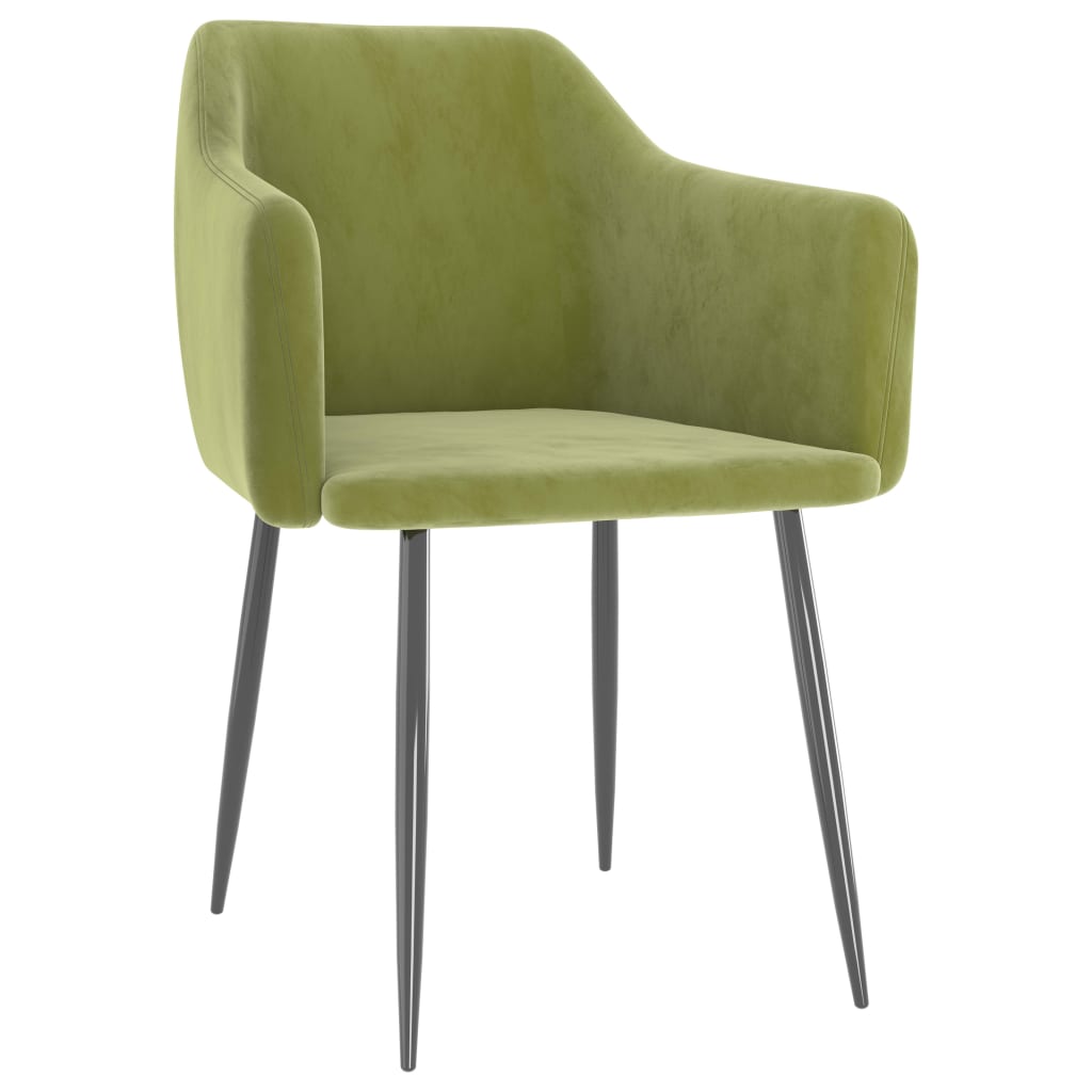 vidaXL Eetkamerstoelen 2 st fluweel donkergrijs