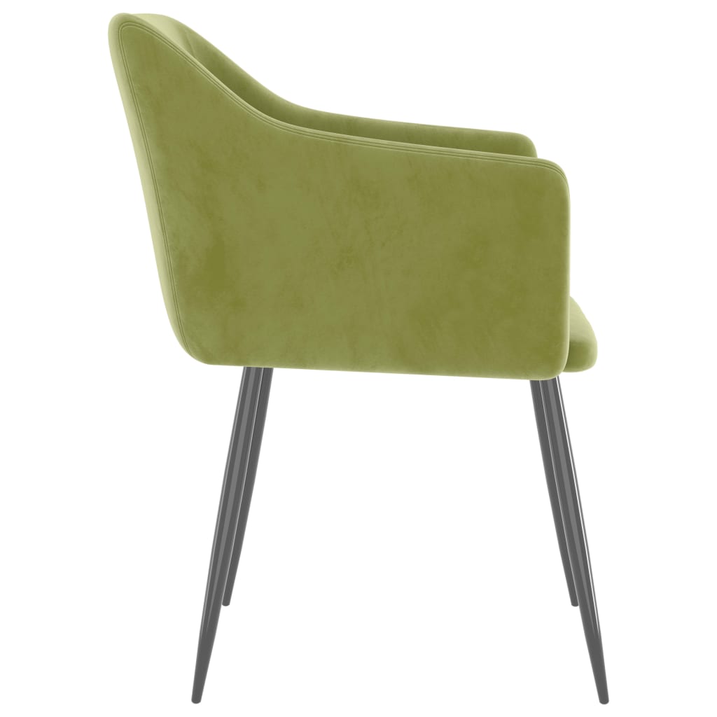 vidaXL Eetkamerstoelen 2 st fluweel donkergrijs