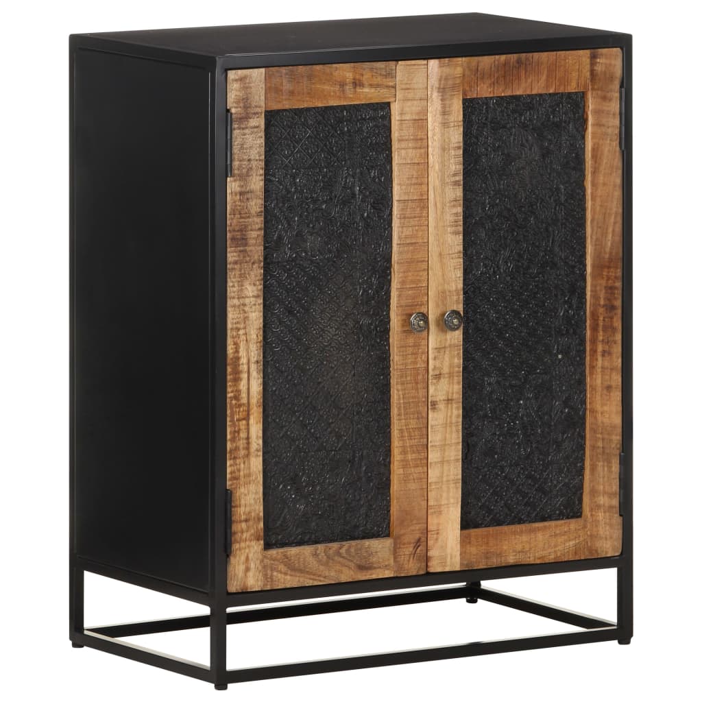 vidaXL Dressoir 60x35x75 cm ruw mangohout