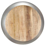 vidaXL Salontafel 68x68x30 cm massief mangohout grijs