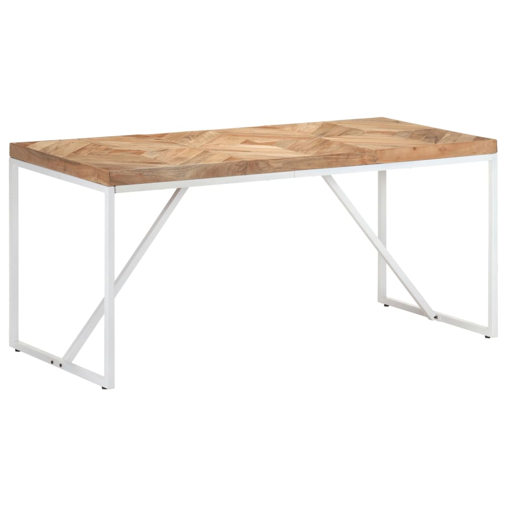 vidaXL Eettafel 120x60x76 cm massief acaciahout en mangohout