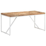vidaXL Eettafel 120x60x76 cm massief acaciahout en mangohout