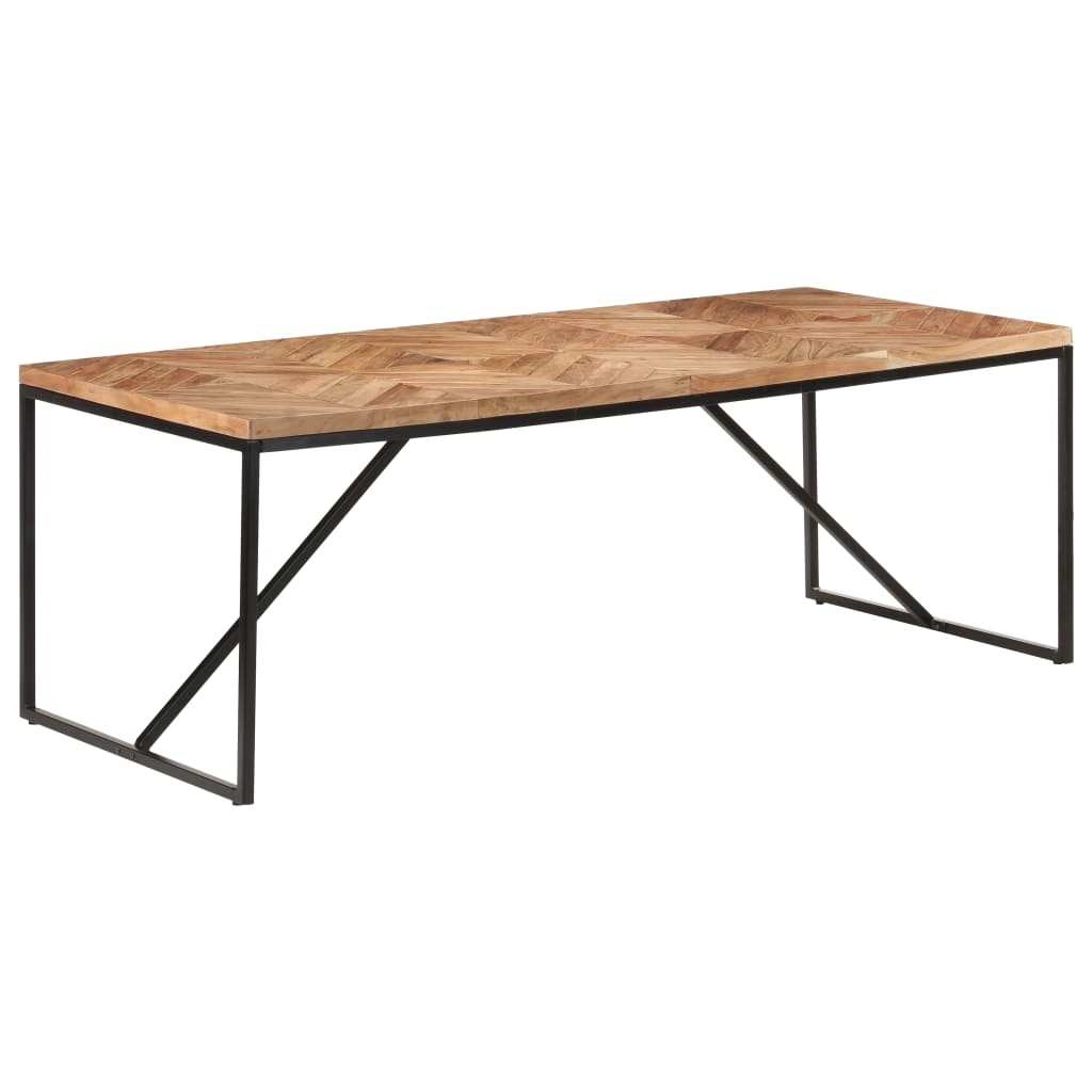 vidaXL Eettafel 120x60x76 cm massief acaciahout en mangohout