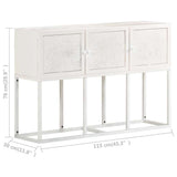 vidaXL Sideboard 115x30x76 cm Solid Mango Wood