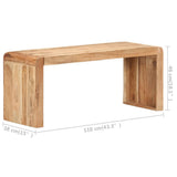vidaXL Bankje 110x38x46 cm massief acaciahout