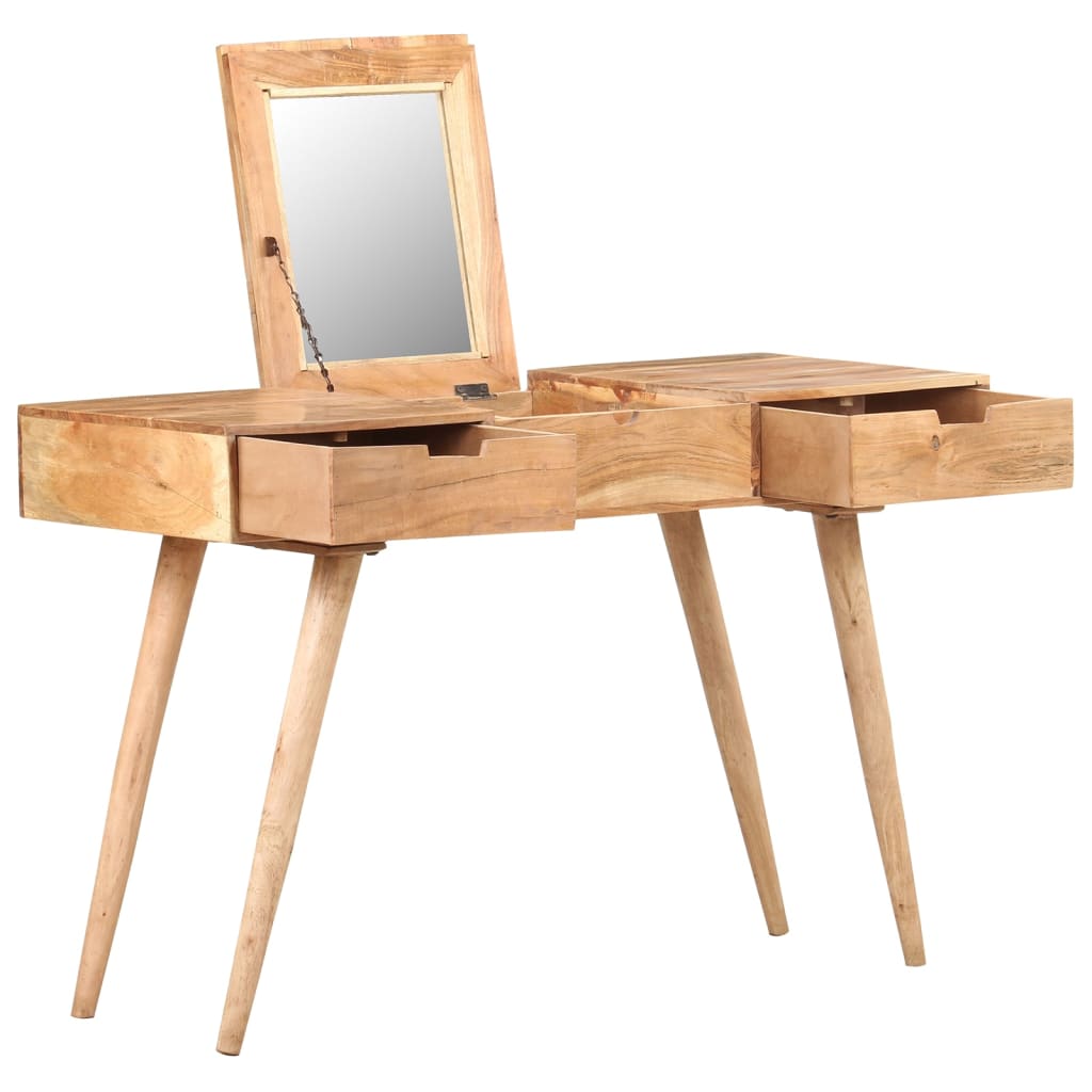 vidaXL Dressing Table 112x45x76 cm Solid Mango Wood