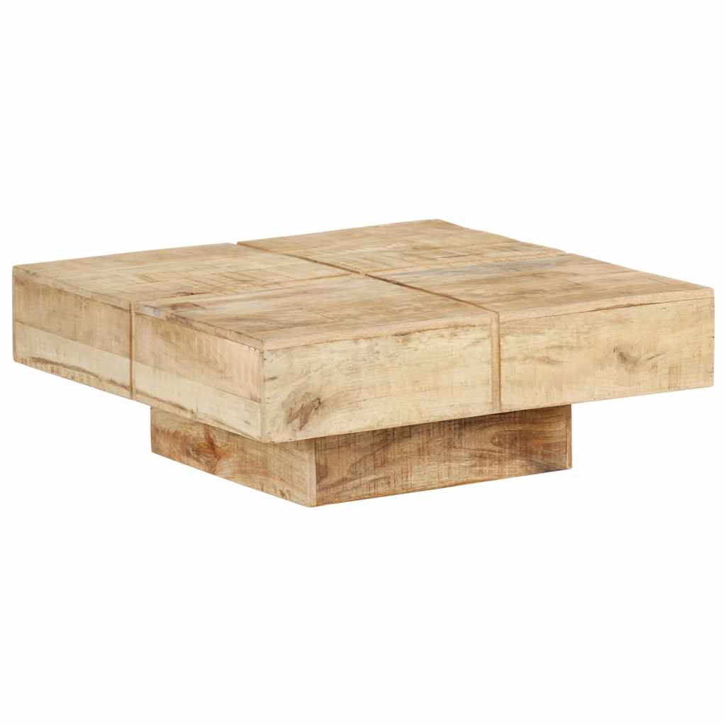 vidaXL Salontafel vierkant massief mangohout brun