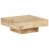 vidaXL Salontafel vierkant massief mangohout brun