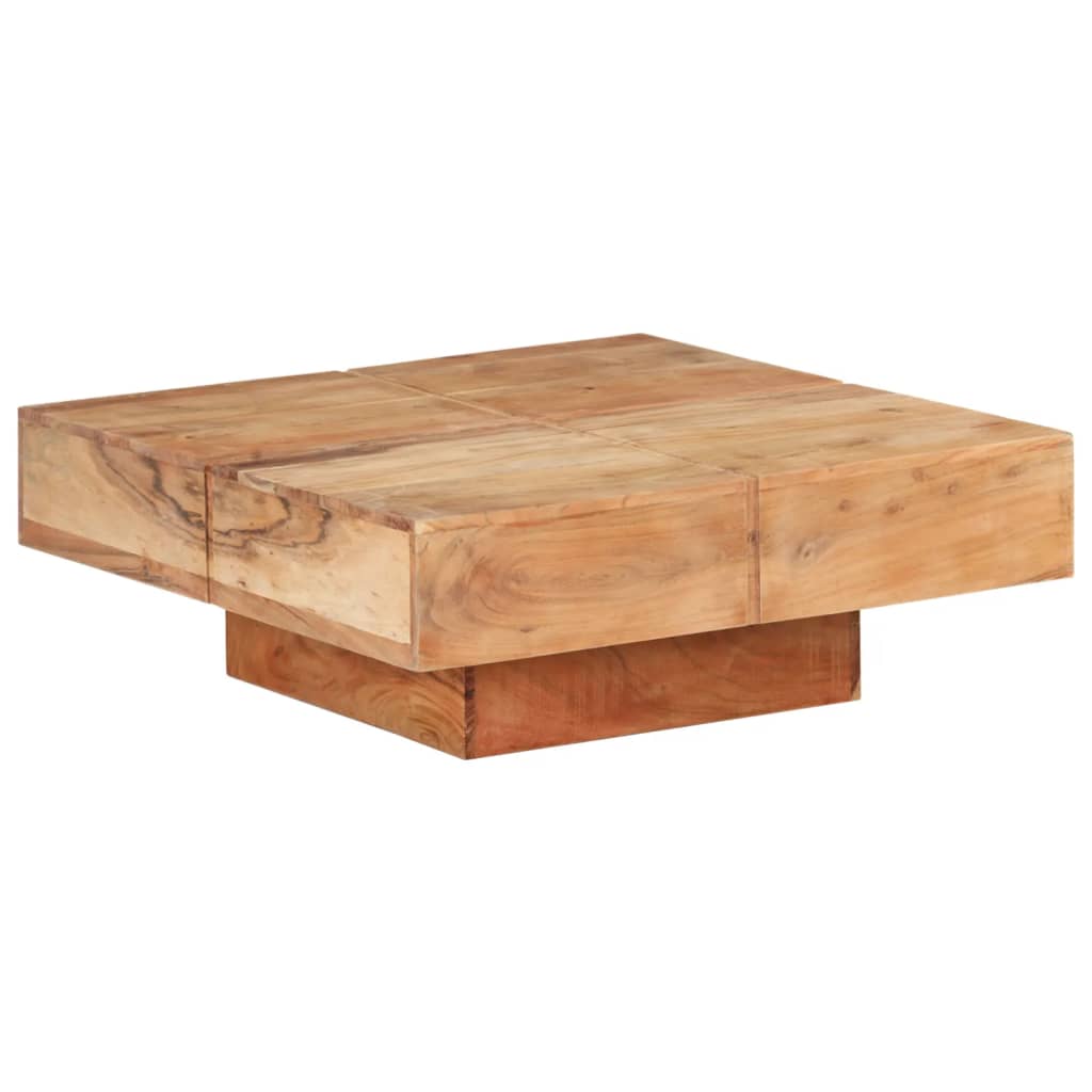 vidaXL Salontafel vierkant massief mangohout brun