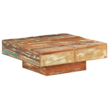 vidaXL Salontafel vierkant massief mangohout brun