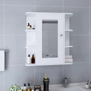 vidaXL Badkamerspiegelkast 66x17x63 cm MDF blanc