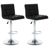 vidaXL Bar Stools 2 pcs artificial leather white