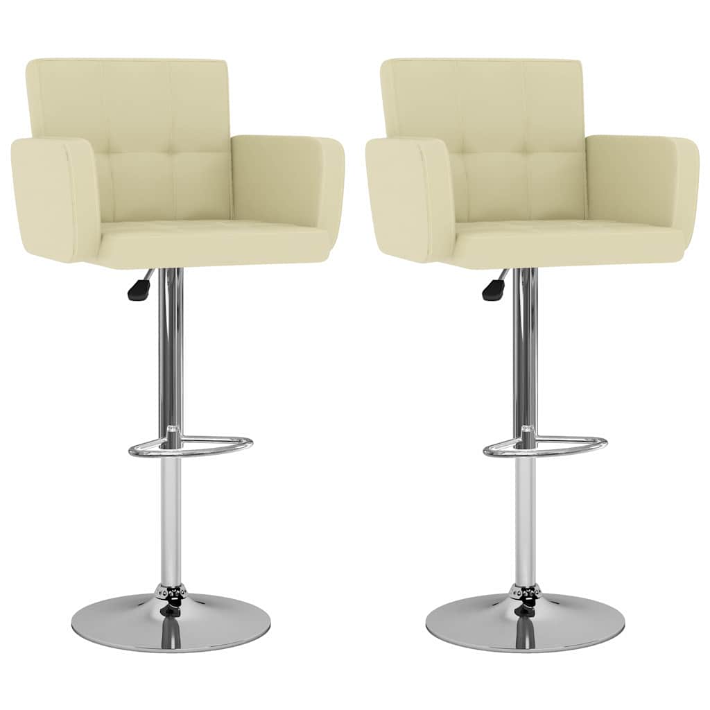 vidaXL Barstoelen 2 st artiste blanc