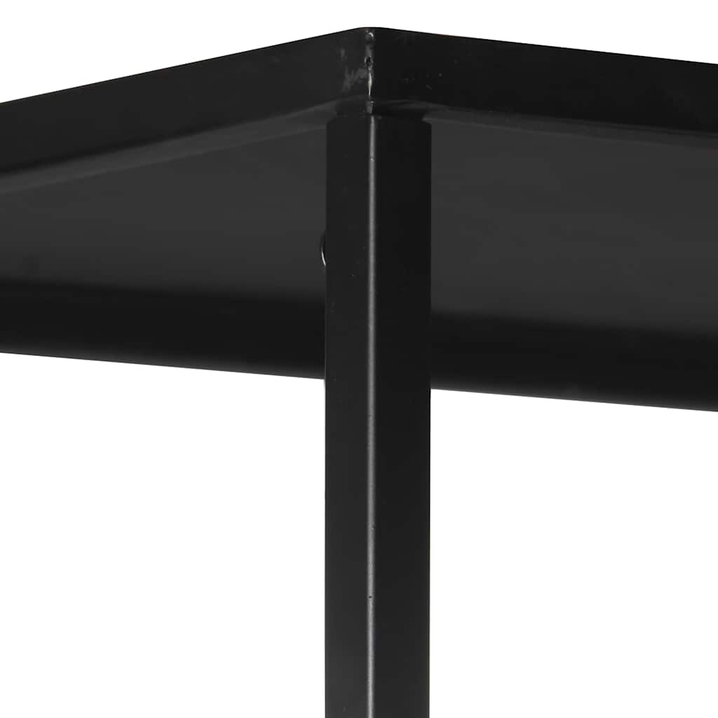 vidaXL Bookshelf 80x35x180 cm rough mango wood and iron