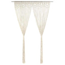 vidaXL Gordijn macramé 140x240 cm coton