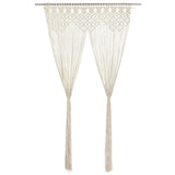 vidaXL Macrame Curtain 140x240 cm Cotton