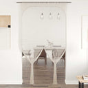 vidaXL Gordijn macramé 140x240 cm coton