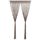 vidaXL Gordijn macramé 140x240 cm katoen