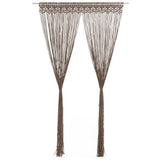 vidaXL Macrame Curtain 140x240 cm Cotton