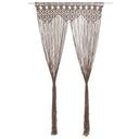 vidaXL Gordijn macramé 140x240 cm coton