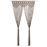 vidaXL Macrame Curtain 140x240 cm Cotton