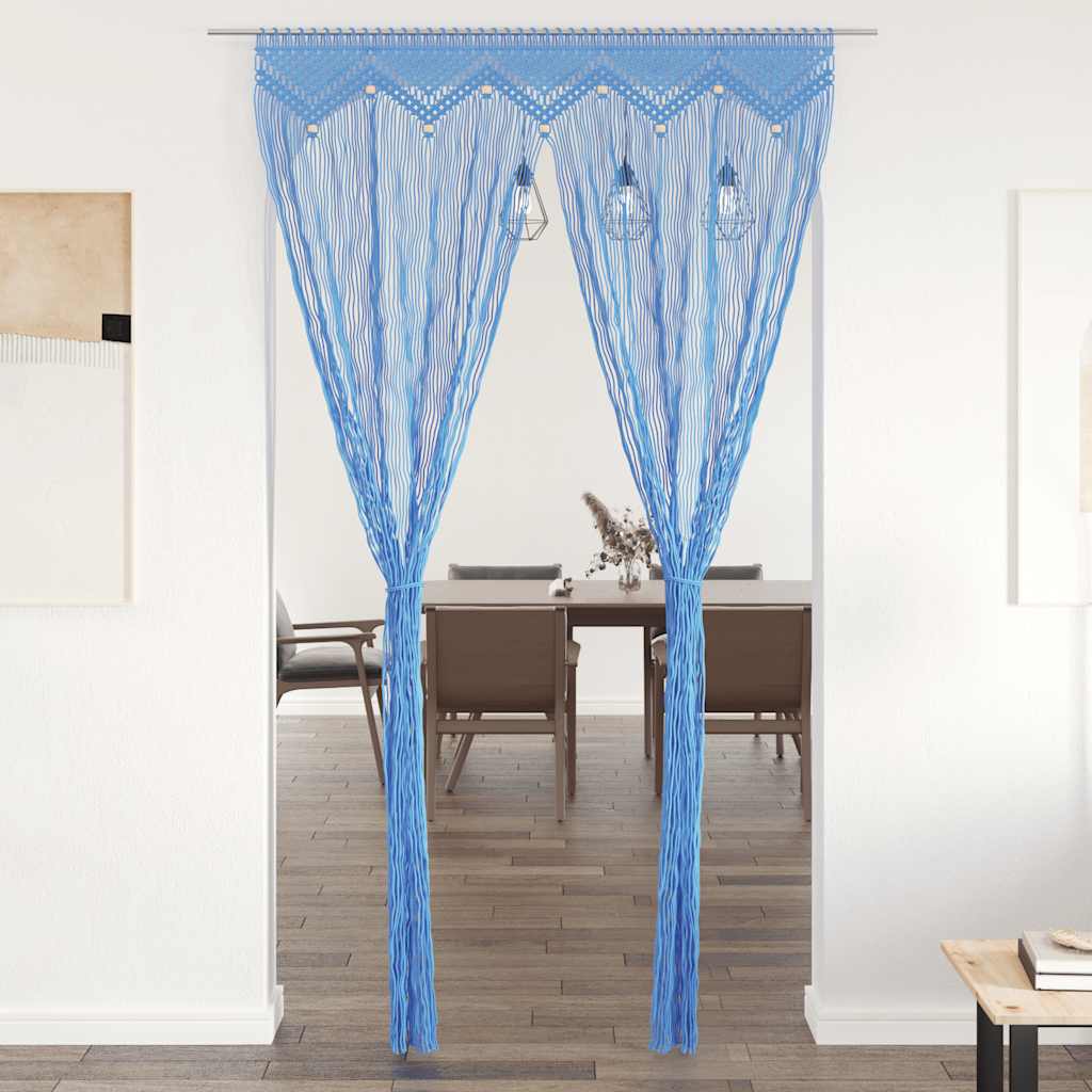 vidaXL Macrame Curtain 140x240 cm Cotton