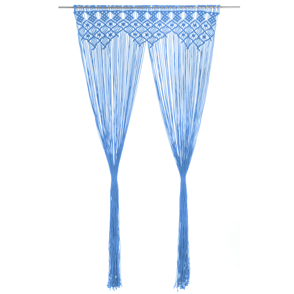 vidaXL Macrame Curtain 140x240 cm Cotton