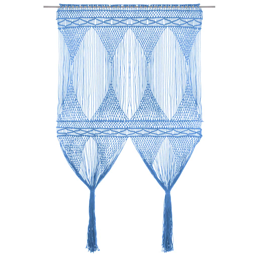 vidaXL Macrame Curtain 140x240 cm Cotton
