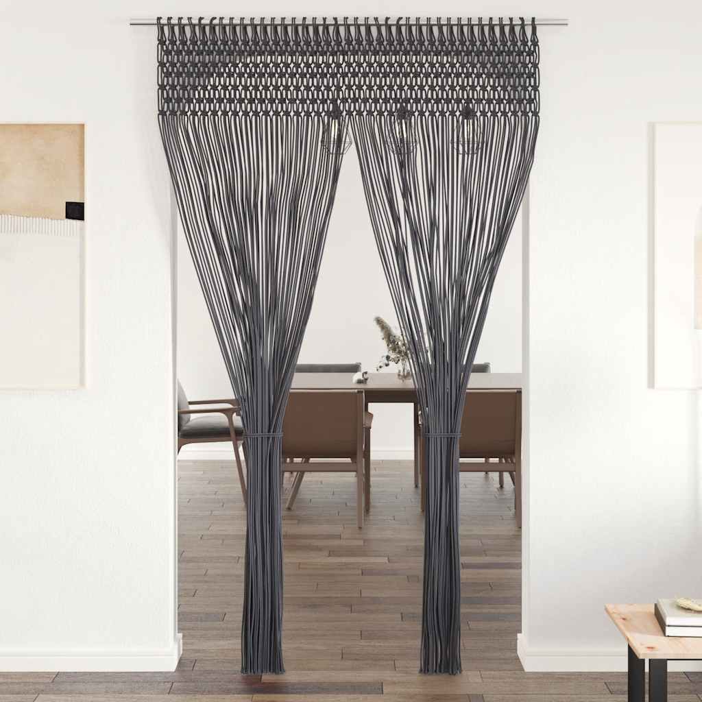 vidaXL Macrame Curtain 140x240 cm Cotton