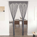 vidaXL Gordijn macramé 140x240 cm katoen