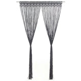 vidaXL Macrame Curtain 140x240 cm Cotton