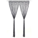 vidaXL Gordijn macramé 140x240 cm coton