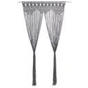 vidaXL Gordijn macramé 140x240 cm coton