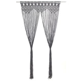 vidaXL Macrame Curtain 140x240 cm Cotton