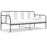 vidaXL Slaapbank metaal zwart 90x200 cm