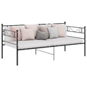 vidaXL Slaapbank métal noir 90x200 cm