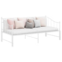 vidaXL Slaapbankframe uittrekbaar métal noir 90x200 cm
